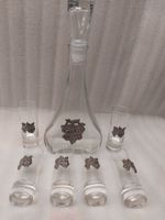 Grappa bottle and glasses - Grappaflasche und Gläser.