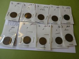 Dt. Reich ab 1855, Konvolut alte Münzen