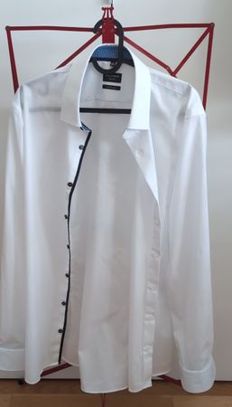 Olymp Herrenhemd Weiss Langarm 42 / 16 1/2