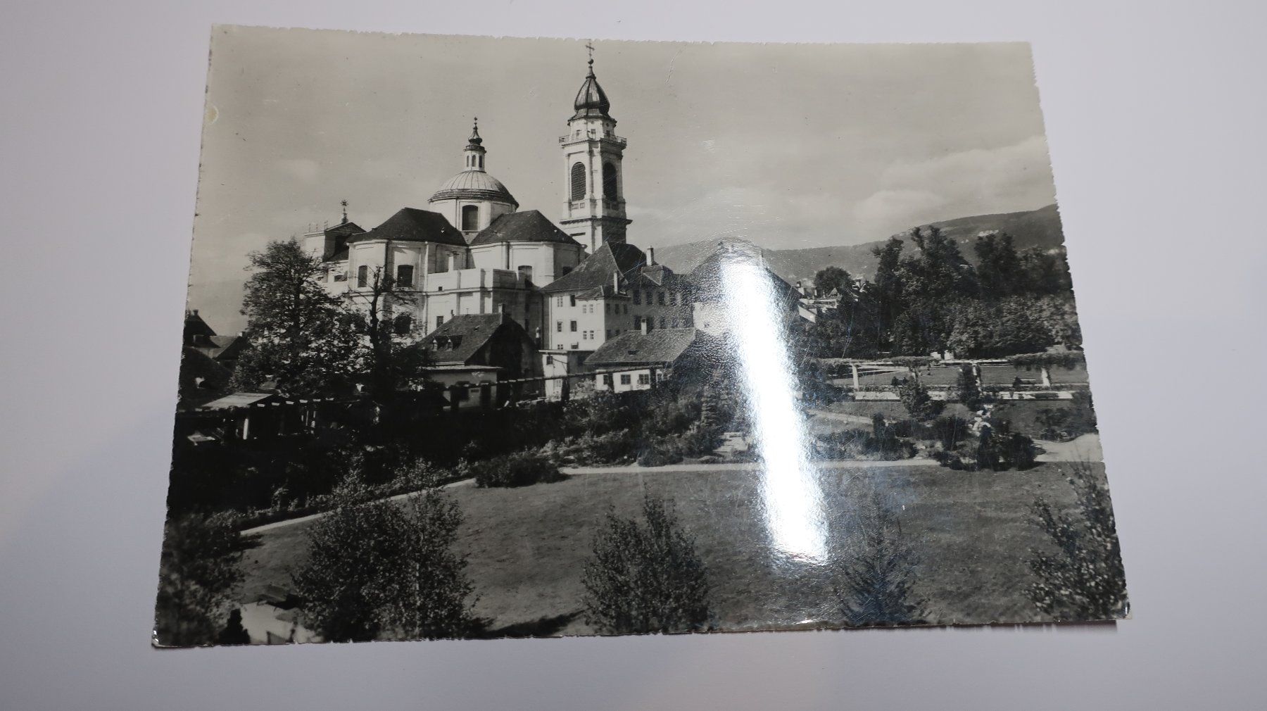 Cartoline postali: Solothurn St. Ursen-Kathedral mit Chantier -Anlage 1968 – Usato da Cormoret venduto da Pascalll2001 1