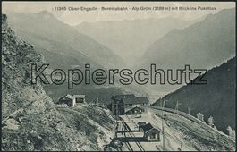 GR Alp Grüm - Bahnhof - Bernina Bahn BB - RhB - Poschiavo