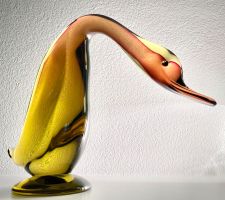 Grosse Murano Sommerso Ente von Archimede Seguso, top Zust.