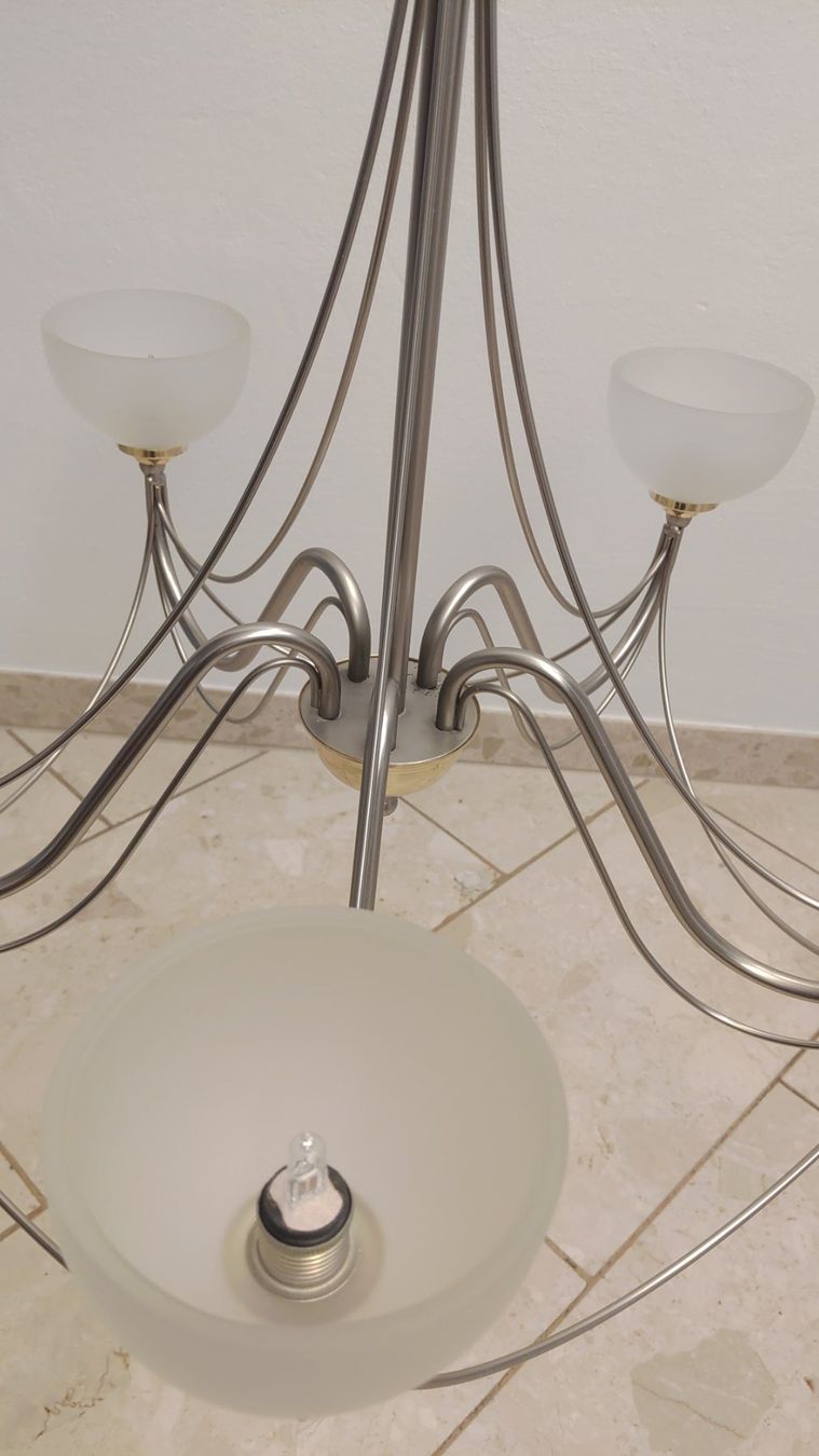 Lampadari & plafoniere: Kronleuchter Metall Durchmesser 60cm / Höhe 90cm – Usato da Uetikon am See venduto da martinvfurrer 6