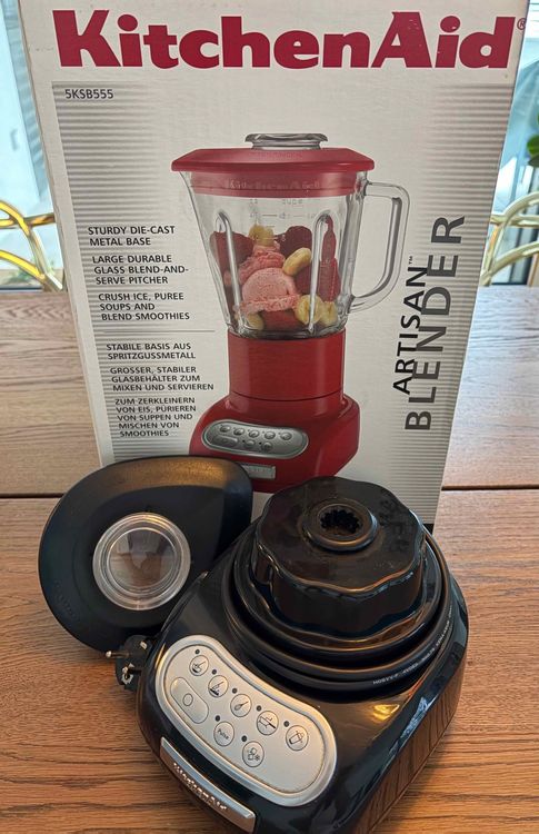 Standfuß Glasaufnahme (Collar) für den KitchenAid Standmixer 5KSB555 Artisan in rot