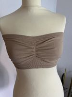 Bequemes Bandeau Top in Beige Neu