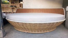 Liegeinsel Ratan Lounge Sonneninsel Loungeliege Outdoorliege