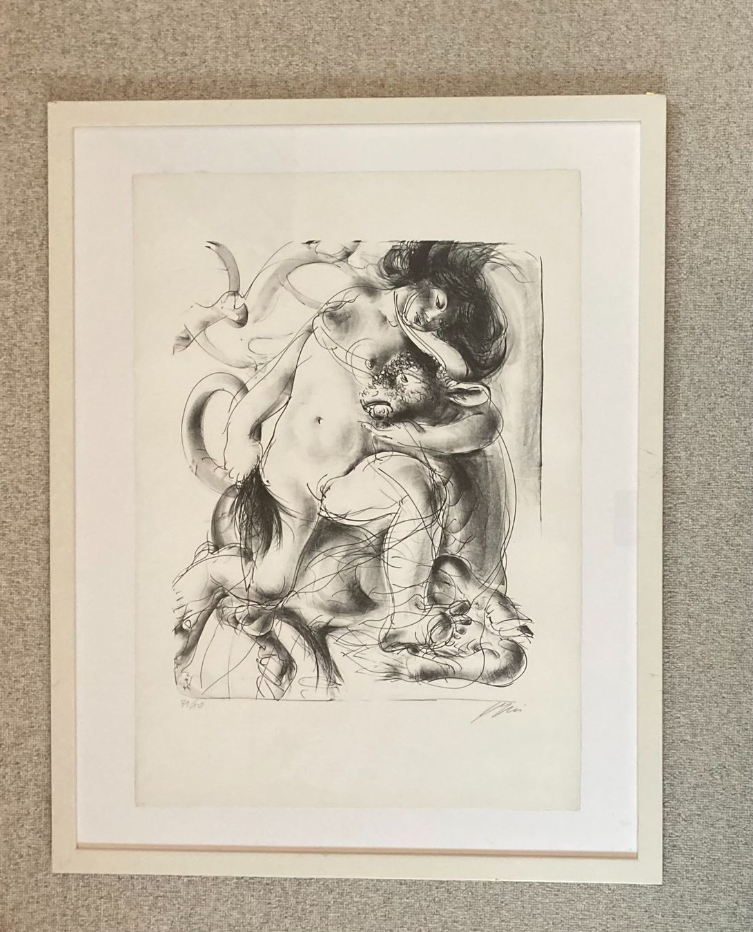 Grafica & Litografie: Hans Erni, "Europa und der Stier" – Usato da Einsiedeln venduto da Brocki59