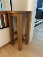 Blumenständer aus massivem Holz braun guter Zustand