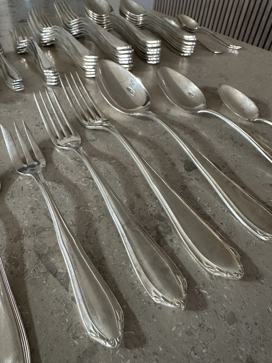 Set di posate: Silber Besteck-Set 49 teilig – Usato da Hägendorf venduto da neon09 4