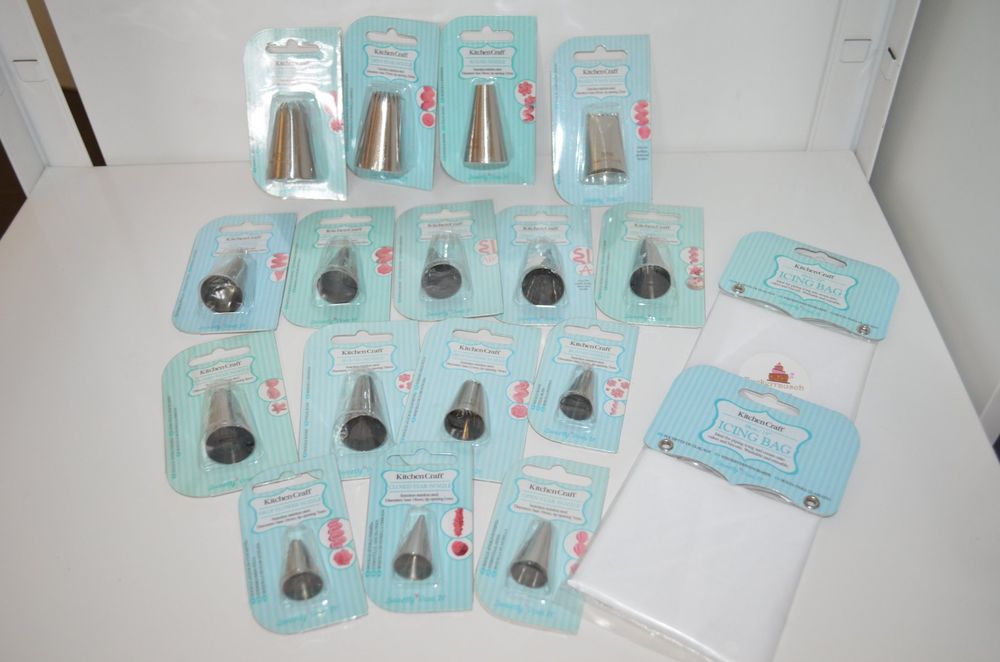 5-teiliges Spritztüllen-Set Aus Edelstahl – Backzubehör Für Kuchen & Cupcakes