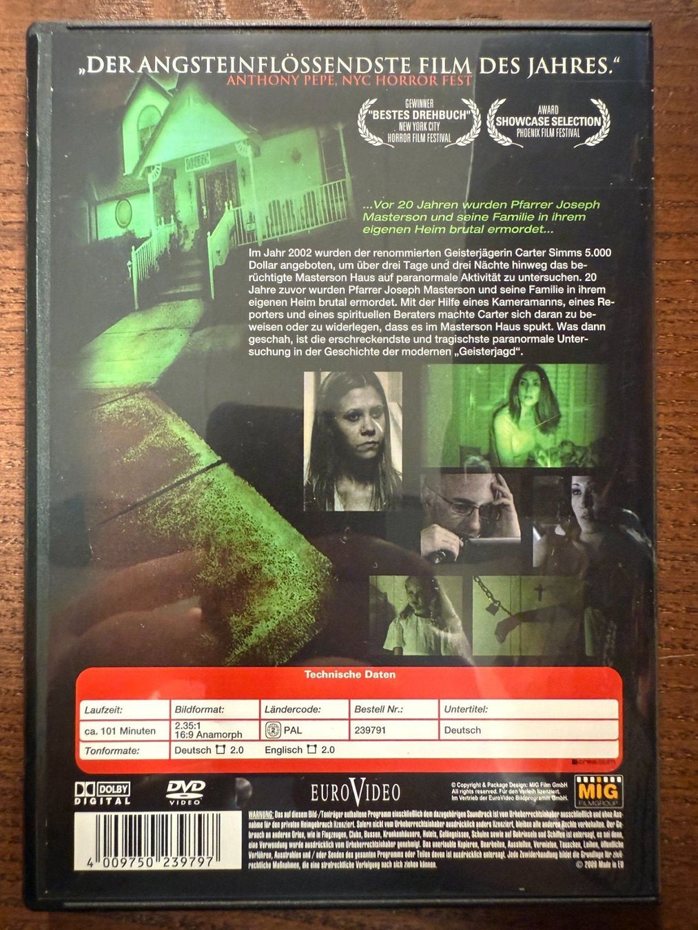 Tutti i DVDs: Paranormal Investigations (2007) – Usato da Zürich venduto da FilmFreunde 1