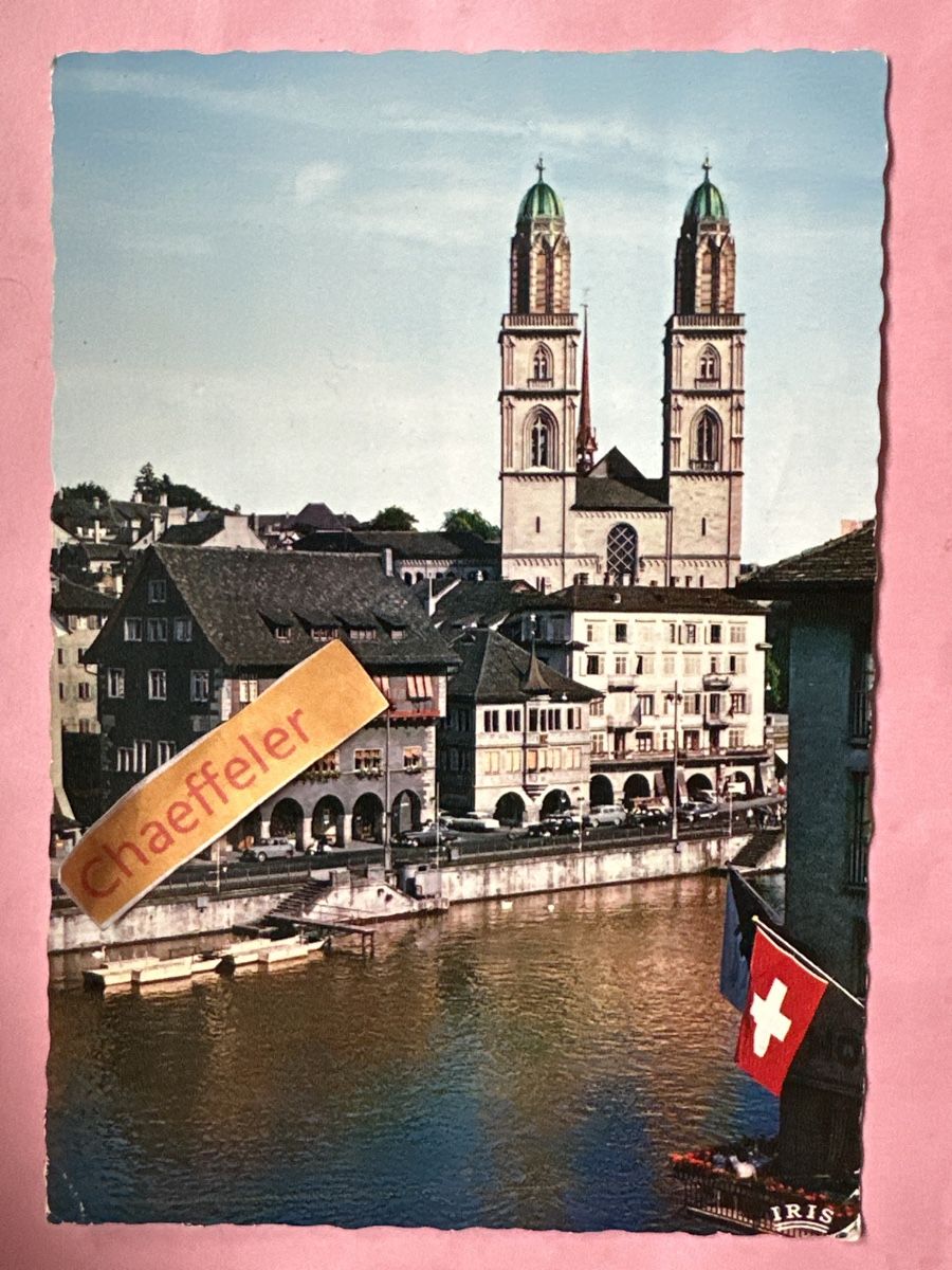 Cartes postales: 1961 Zürich, Grossmünster – D'occasion à Zürich par Chaeffeler