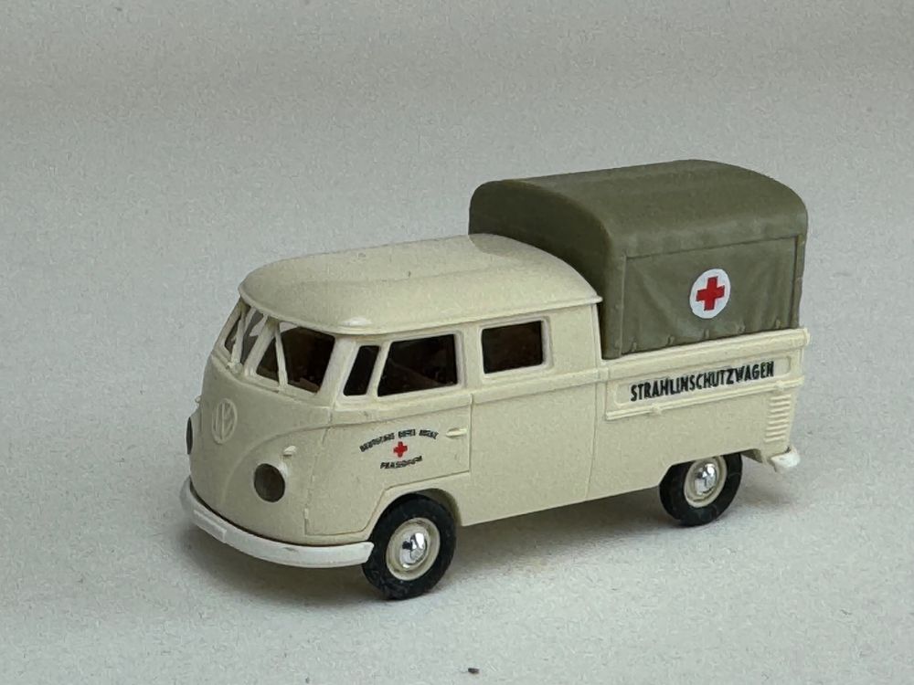 Ho 1/87 brekina volkswagen combi t1 b cabine double et bache vw s