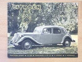 Citroen Traction Avant - Prospekt Fran 9-53 - AC 4998 - E020