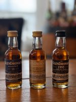 3 alte Glendronach Mini Highland Single Malt Scotch Whisky