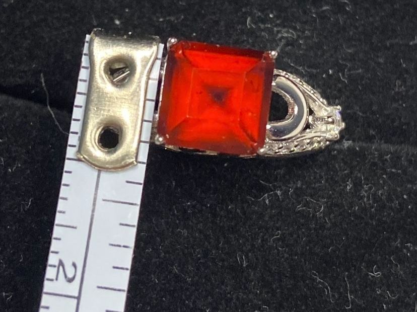 Anelli: Echter Granat Ring Grösse verstellbar 925 Silber – Nuovo (secondo la descrizione) da St. Gallen venduto da GIULESGG 1