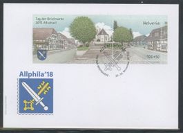 2018, FDC, Tag der Briefmarke, Allschwil, Beschreibung lesen