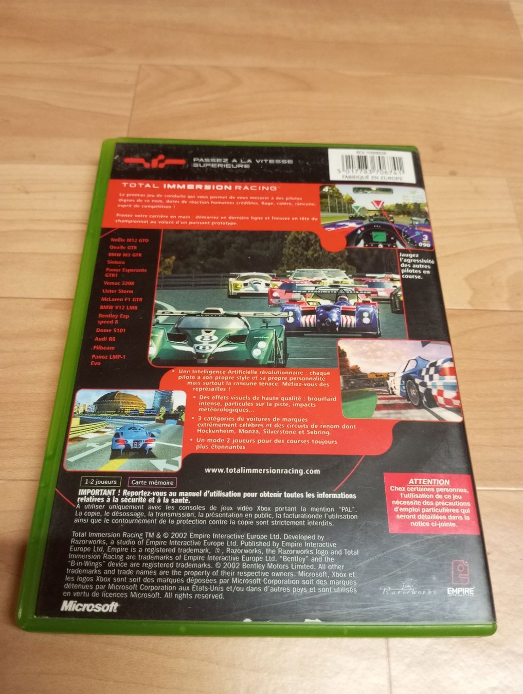 Microsoft Giochi: Total immersion racing Xbox  – Usato da Cottens FR venduto da magnius01 2