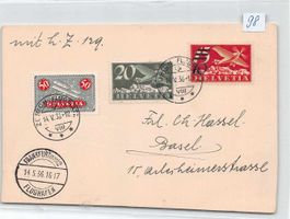 RÜCKLOS 98: Zeppelin - Forschungsbeleg: Karte von Zürich