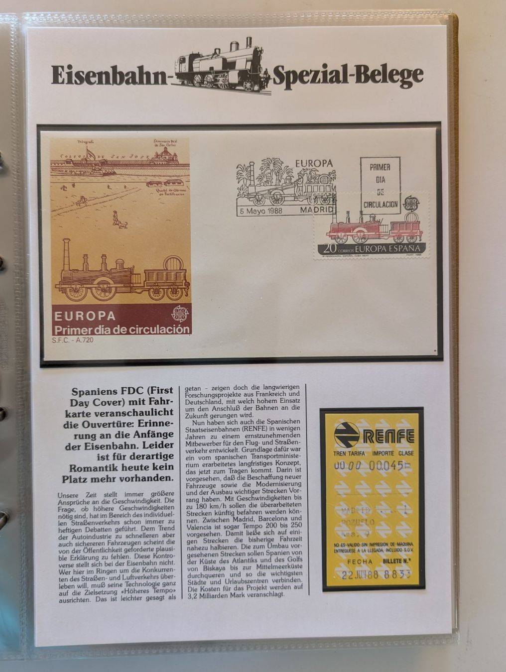 Tutti i francobolli: Briefmarken Luxus Sammlung Eisenbahn Schweiz und Internation – Usato da Steinmaur venduto da compura49 5
