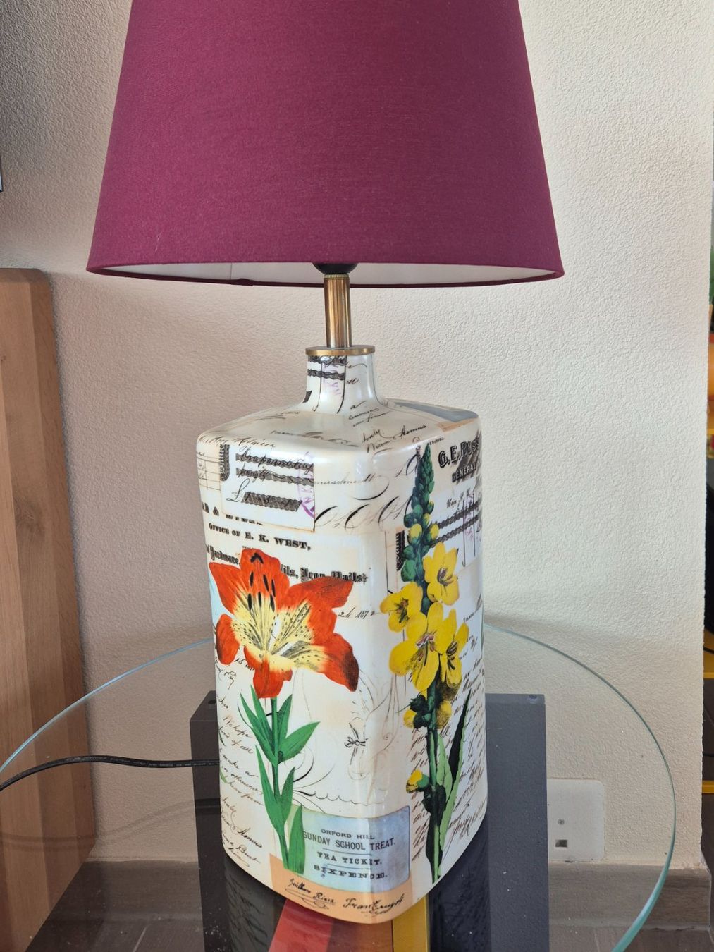 Lampade: Lampe de table ", John Dorian" peinte à la main – Usato da Fully venduto da tameab 2