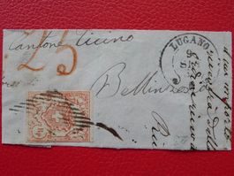 Nr.20, Top-Briefstück von LUGANO; Kat: 300.-+