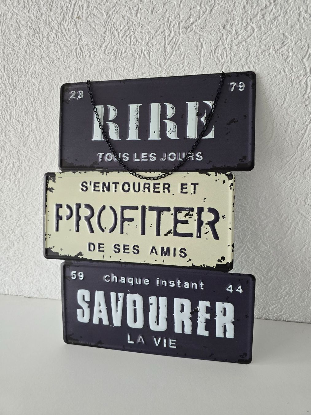 Toutes les décorations: Plaque décorative NEUVE – Neuf avec emballage d'origine à Les Verrières par kitel79 1