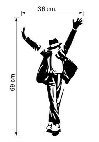 Sticker: Wandtattoo Michael Jackson 69 x 36 cm – Nuovo e nell'imballaggio originale da Gurmels venduto da Swisspod 2