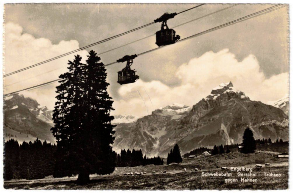 Cartoline postali: Engelberg - Luftseilbahn Gerschnialp--Trübsee – Usato da Binningen venduto da Mountainrider