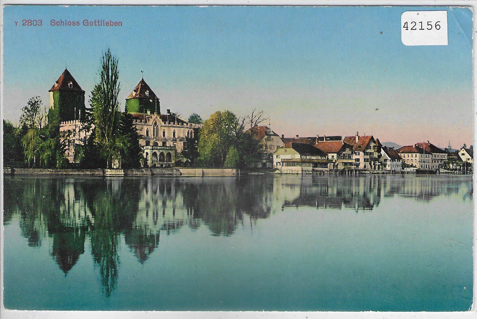 Cartoline postali: Schloss Gottlieben - Litho – Usato da Ettingen venduto da Kartenplanet