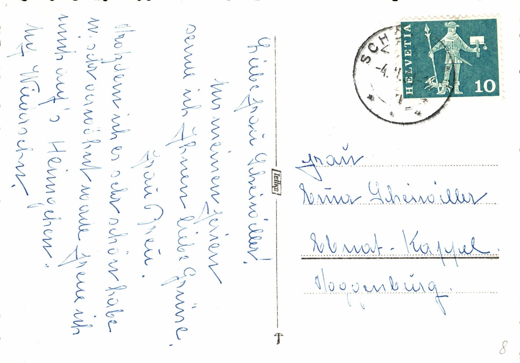 Cartoline postali: Schöftland – Usato da Bronschhofen venduto da Astore 1