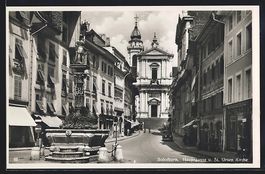 Solothurn, Hauptgasse und St. Ursen Kirc