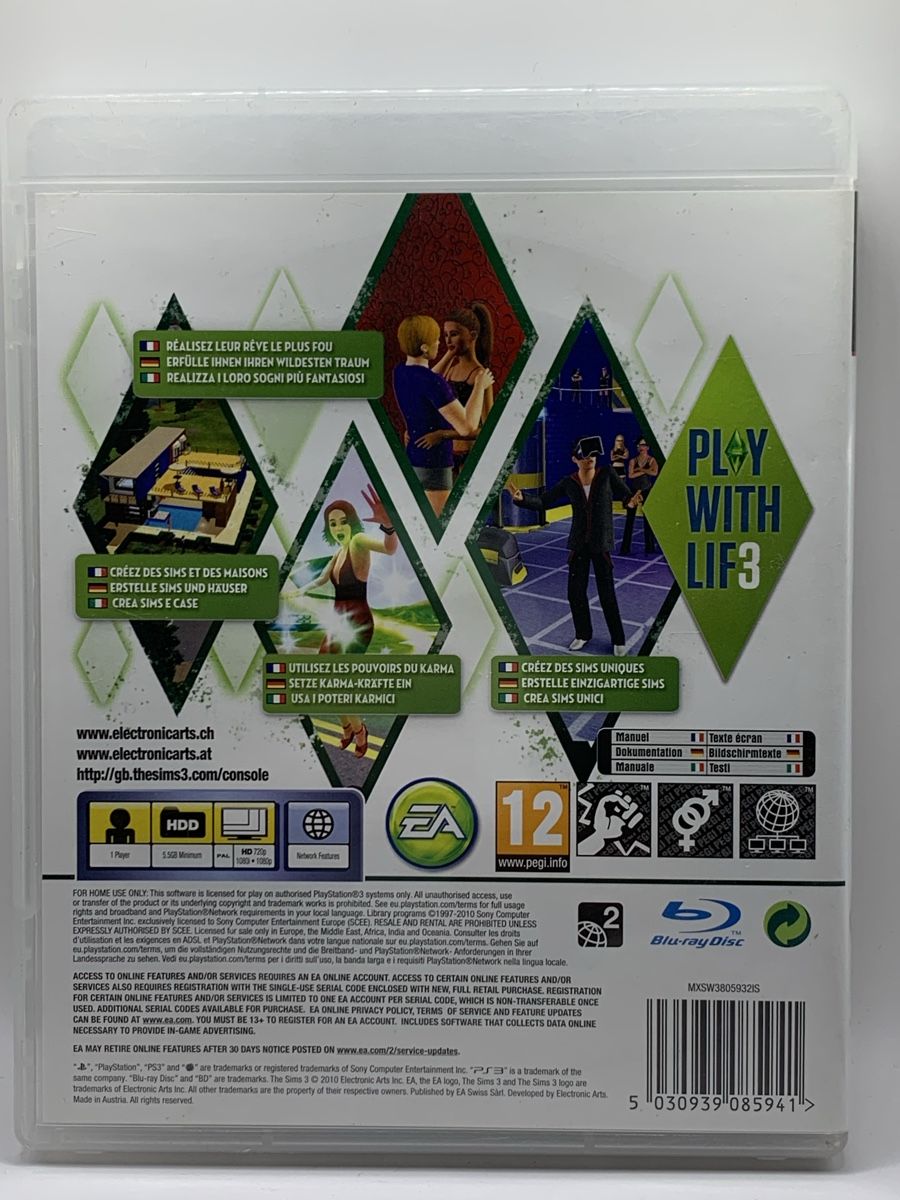 Sony Giochi: PS3 - Die Sims 3 – Usato da Ostermundigen venduto da RG-Collector 1