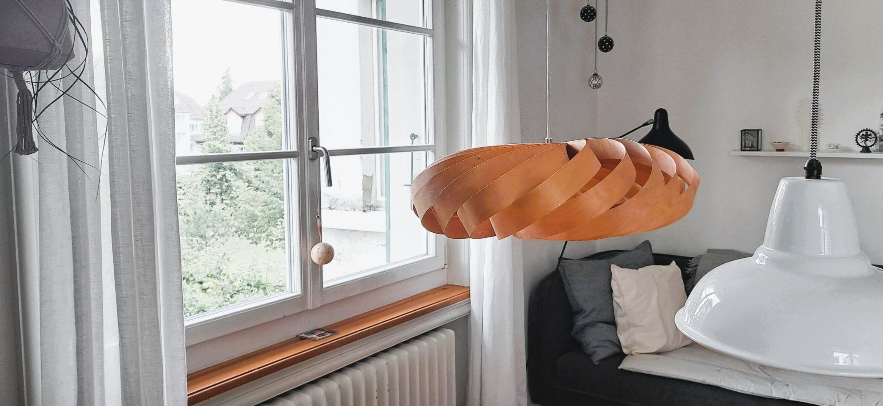Lustres & lampes de plafonds: Pendelleuchte aus Birkenfurnier – D'occasion à Luzern par luc_tsp9 1