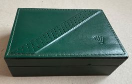 🟡 ROLEX Box - Original Leder - grüne Uhrenbox