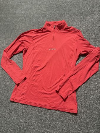 Descente Sportshirt rot mit  Reissverschluss Gr 40