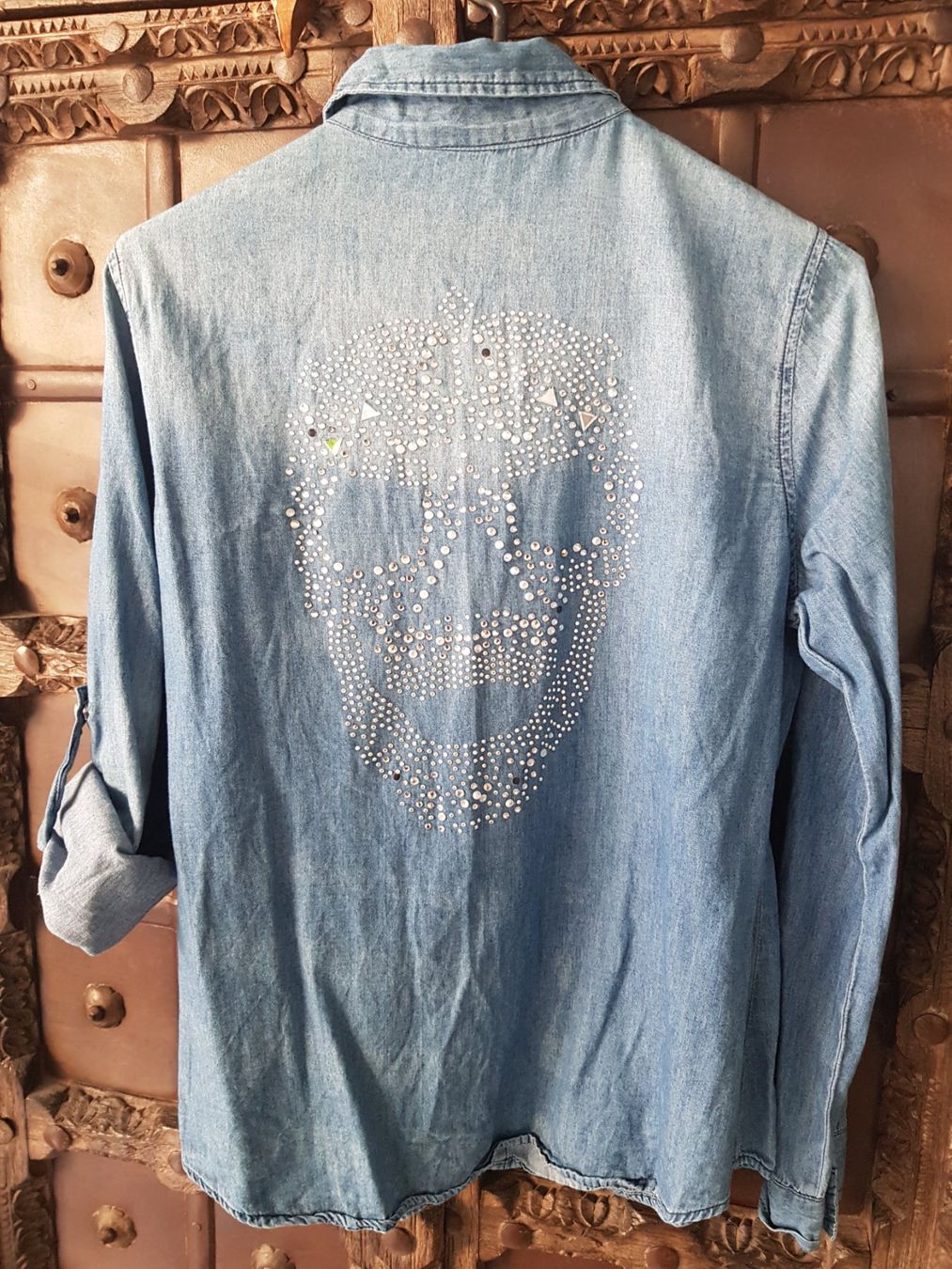 Camicette: JEANSBLUSE MIT STRASSSTEINE – Usato da Root venduto da LifestyleAccessoires 1
