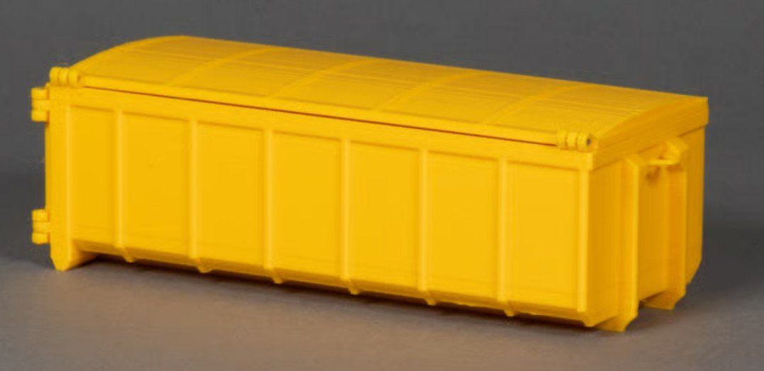 Kit di modellismo & Modellini statici: MSM 5609.01 Abrollcontainer 20 m3 gelb mit Deckel – Nuovo e nell'imballaggio originale da Dagmersellen venduto da FBM-Bacheli