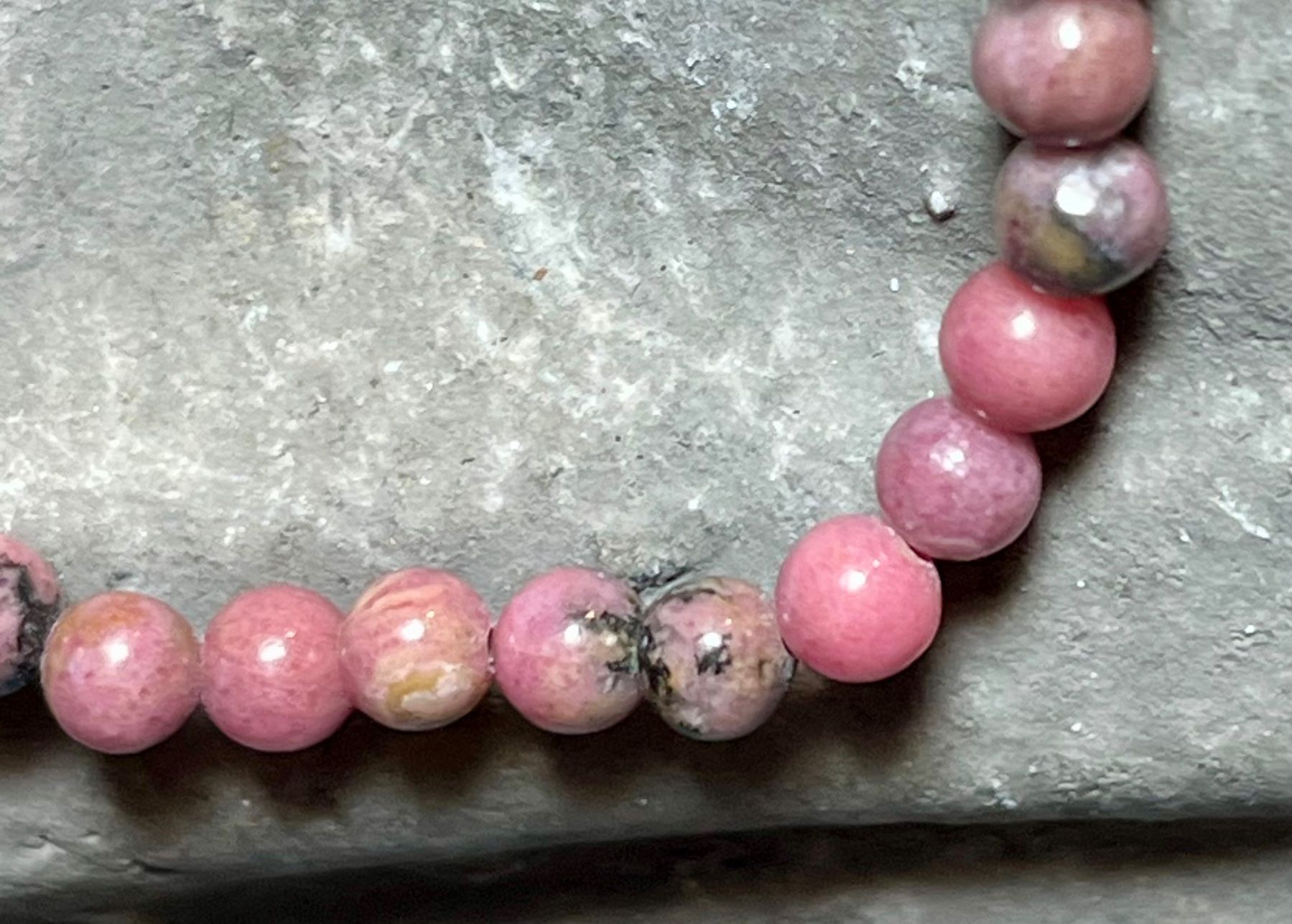 Catenine: Rhodonit Kette – Nuovo (secondo la descrizione) da Diegten venduto da hamofi57 2