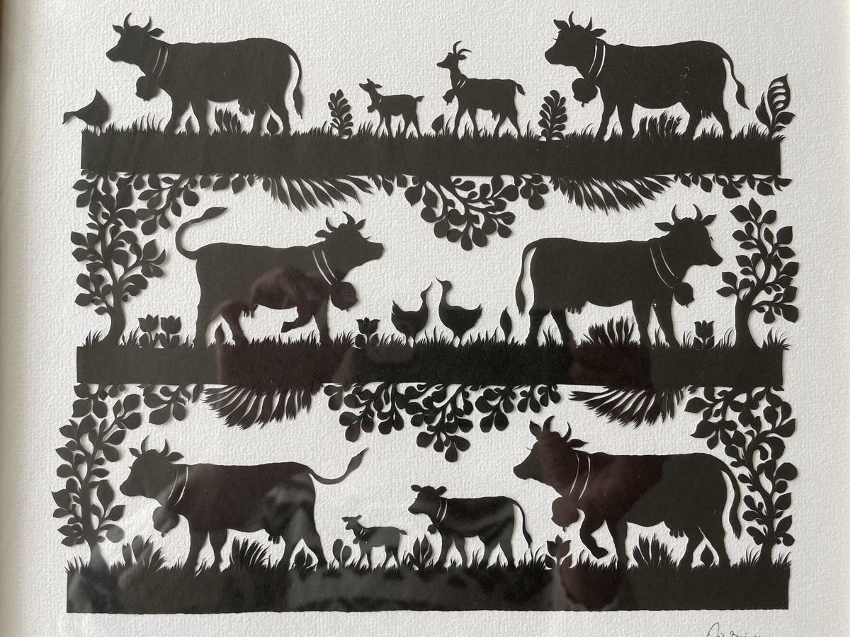 Grafica & Litografie: Scherenschnitt von Anita Buri – Nuovo (secondo la descrizione) da Konolfingen venduto da Bern-75 1