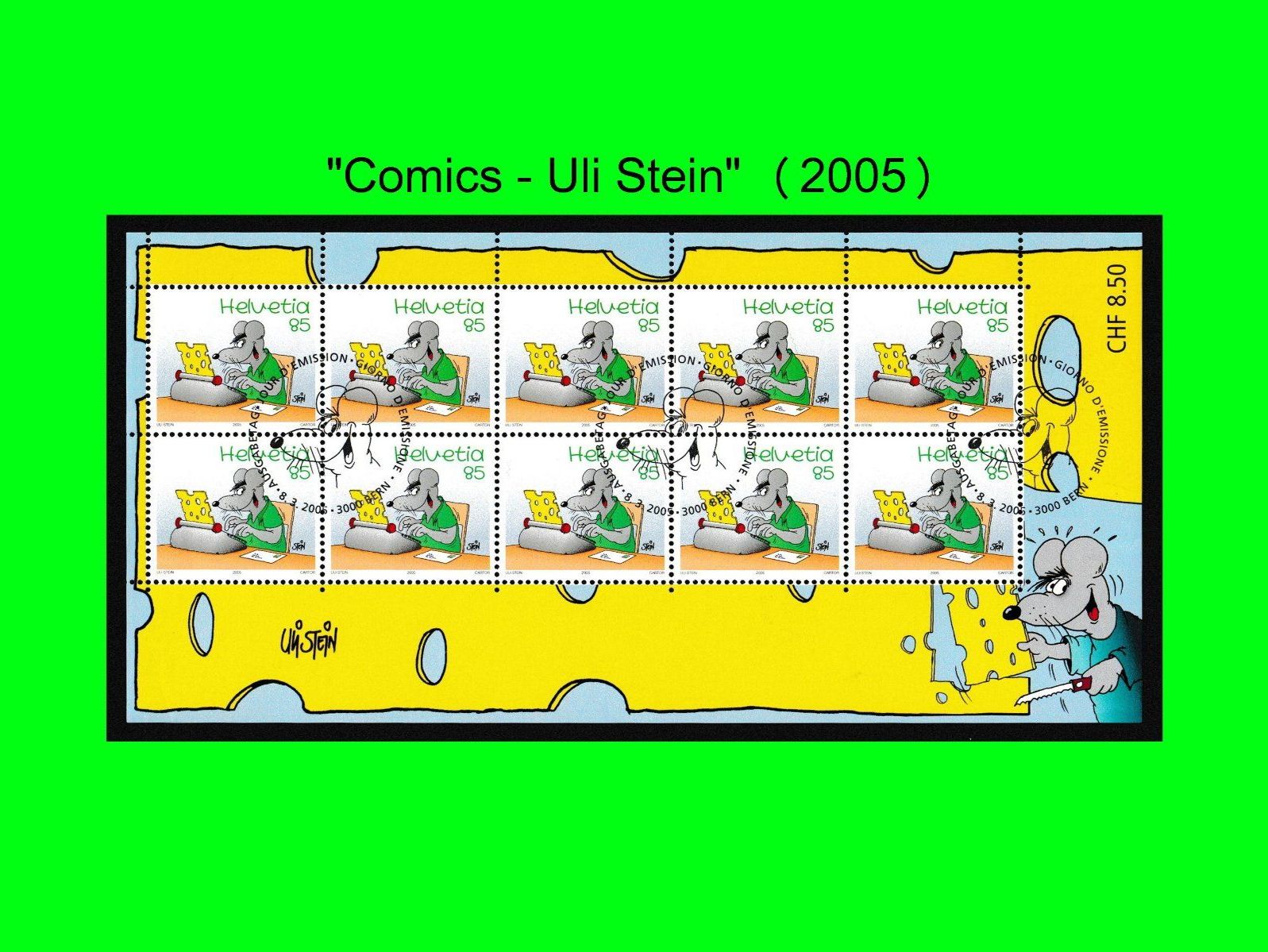 Tutti i francobolli: Bogen "Comics - Uli Stein" (2005) – Nuovo (secondo la descrizione) da Dübendorf venduto da chiara48 1