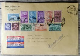 TR100 Enveloppe + Timbre USA 1955 Grand Format