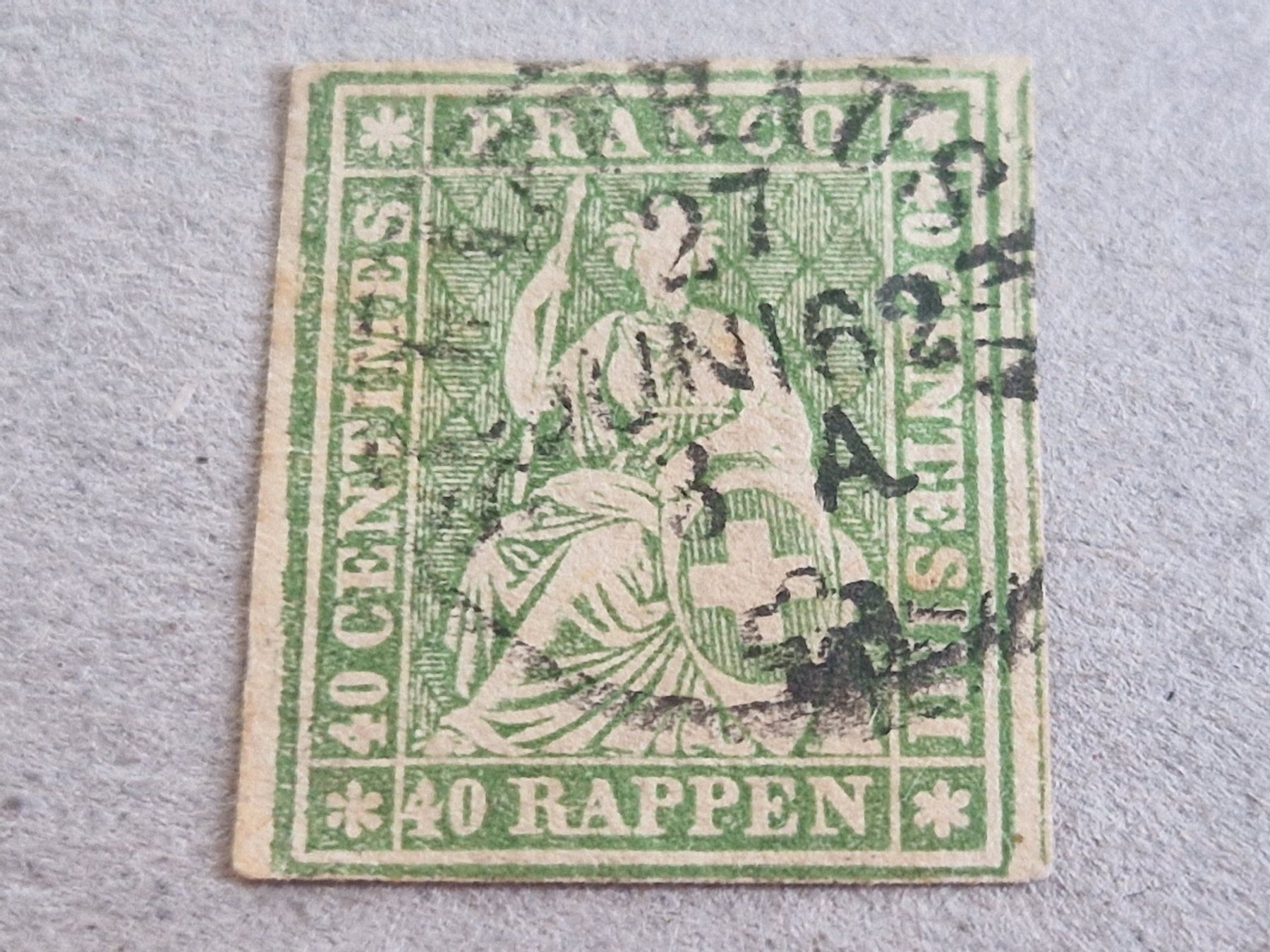 Tutti i francobolli: Strubel 26G, signiert, ab 1.- – Usato da Burgdorf venduto da Glossy01