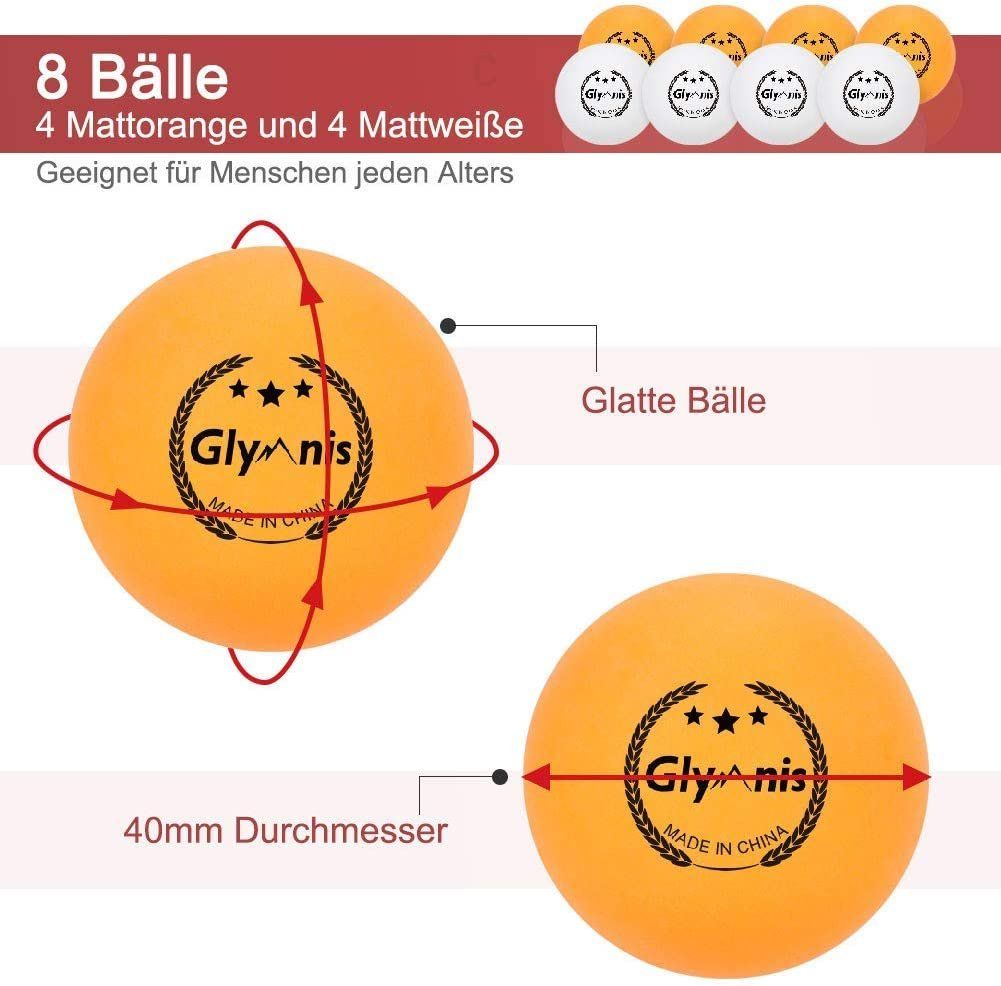 Tennis da tavolo: 4 Tischtennisschläger + 8 Bälle – Nuovo e nell'imballaggio originale da Nuglar venduto da SaleRitter 1