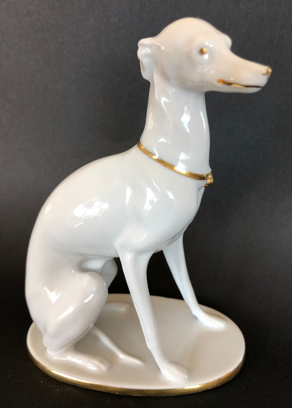 Statuette: Sitzender Barsoi - Russischer Windhund - Greyhound - Pfeffer – Nuovo (secondo la descrizione) da Appenzell venduto da Zimiuno 5