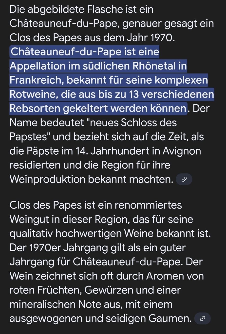 Wein: 1xWeinflasche Clos des Papes 1970 – Neu und originalverpackt aus Rikon im Tösstal von fragolina40 8
