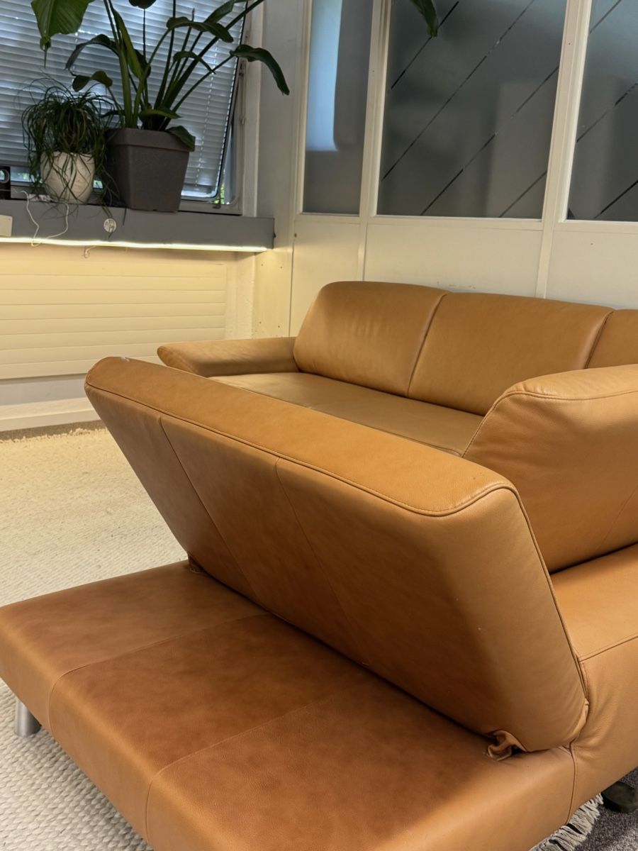 Sofas: W.Schillig Ecksofa, Echtleder, Terrakotta – Gebraucht aus Fehraltorf von Sofalab.swiss 4