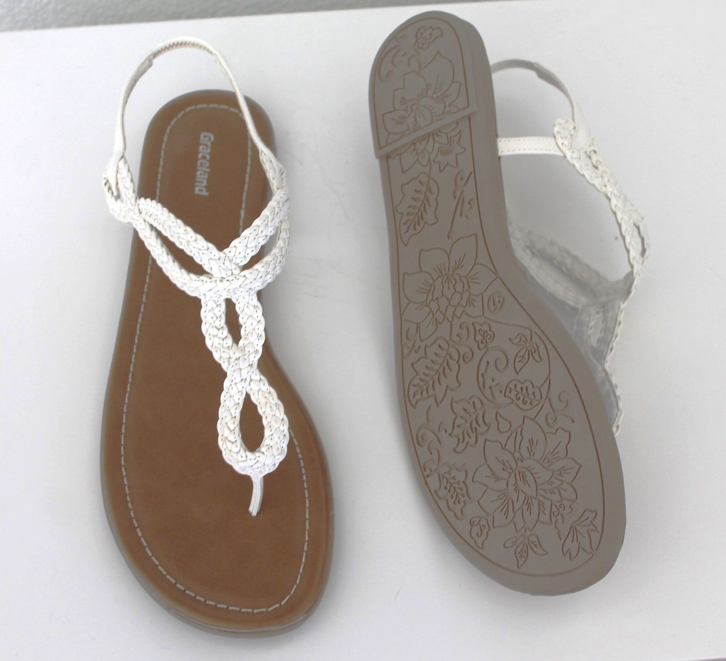 Damenschuhe: Sandales d'été blanches taille 41 neuves – Neu und originalverpackt aus Chez-le-Bart von jasse 1