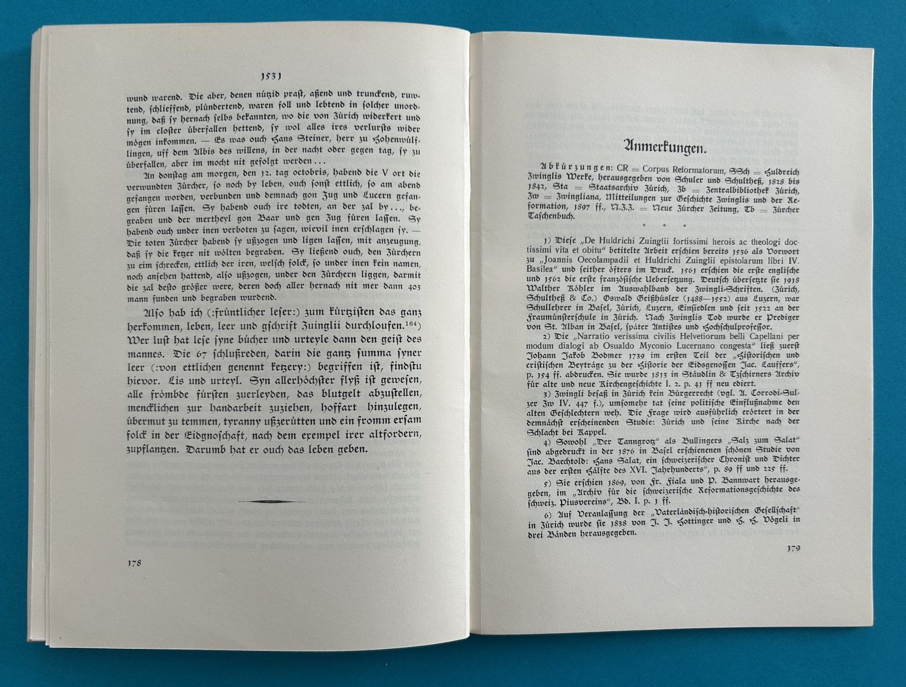 Libri: J.STUMPF: CHRONICA ZWINGLI – Usato da Zürich venduto da Domus09 6