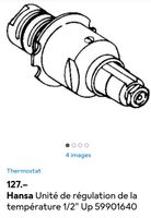 Cartouche thermostatique Hansa 1/2" - Neuf, jamais utilisé!